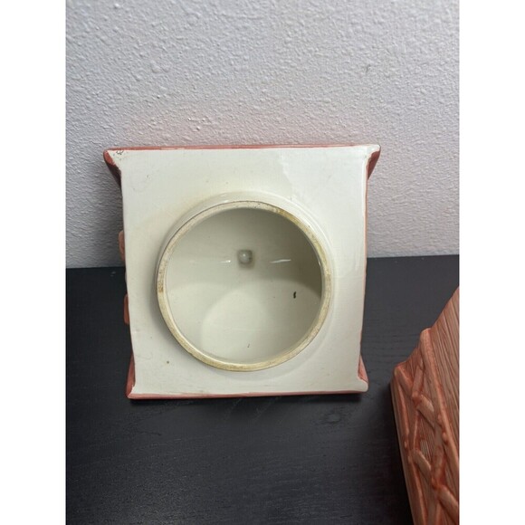 Red Country Cookie Barn Ceramic Cookie Jar with‎ Farm Animals Cow Pig Chicken - Picture 14 of 15